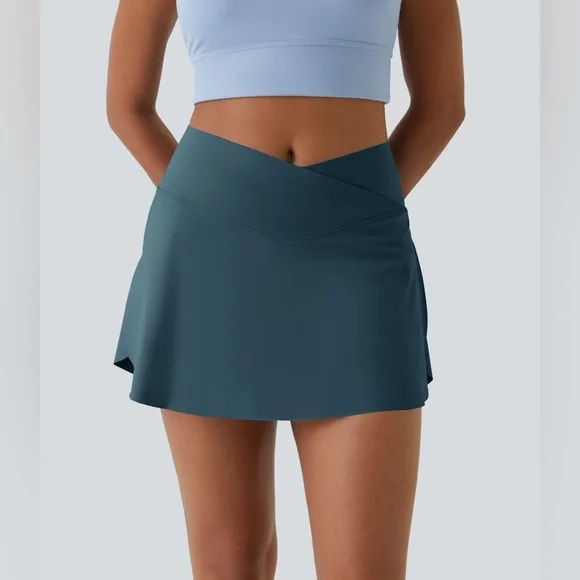 Hazara Softlyzero Airy Crossover Side Pocket 2-in-1 Cool Touch tennis skirt S - Picture 2 of 5